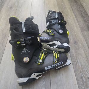Salomon Quest Access 90 downhill ski boots QST black and neon yellow hike/ride